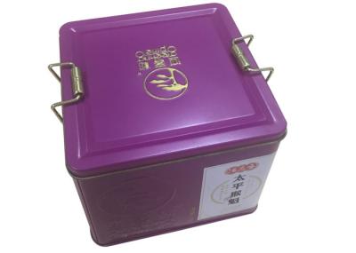 Couvercle de emballage d'agrafe de Mini Plain Tin Box With de place de café