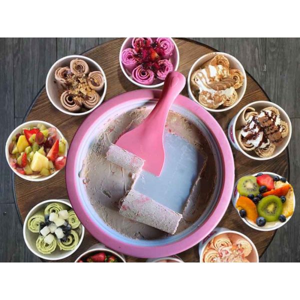 Household Mini Fried Ice Cream Making Tray Quick Power - Free Ice Cream Roll Tray