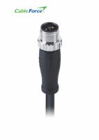 Extremidade livre Unshielded do cabo distribuidor de corrente de Pin Connector Molded With 12A do homem 4 do código de M12 T