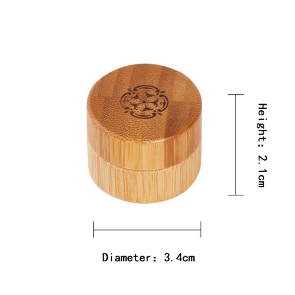 Изготовленный на заказ косметический упаковывая бамбуковый деревянный опарник Eco сливк дружелюбное