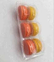 Caja plástica del ANIMAL DOMÉSTICO 6pcs Macaron de la ampolla que empaqueta con la tapa clara