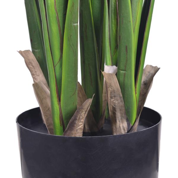 Large Real Touch Artificial Traveler's Banana Tree | Lifelike Faux Traveler's Palm Tree for Tropical Indoor & Office Decor