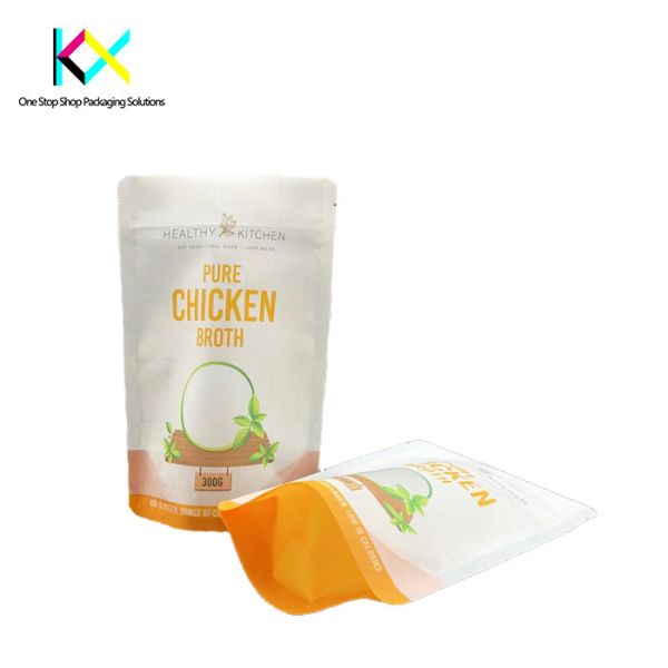 Rotogravure Printed Custom Food Packaging Bags With Window High Barrier
