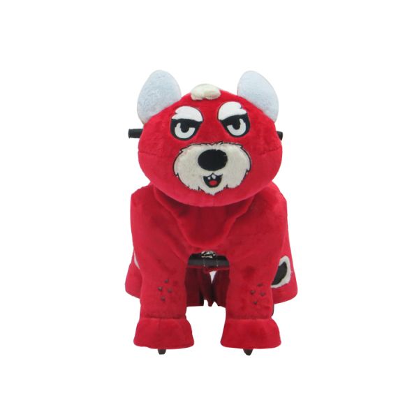 Medium plush electric toy car / small animal plush car / simulation animal car