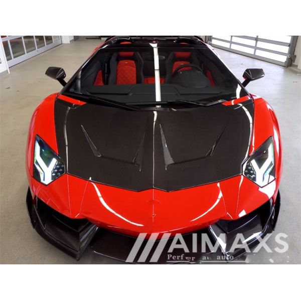 1016 Style Carbon Fiber Bonnet for Aventador Lp700 LP720 LP750SVCarbon Fiber Hood Top Quality