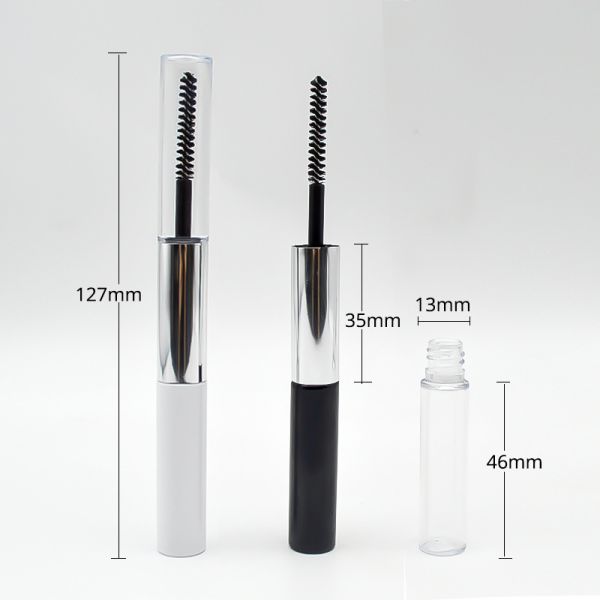 трубка туши ABS 3ml алюминиевая пластиковая с двойной головой