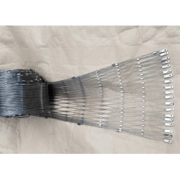 Leopard Zoo Enclosure Mesh Customized Hole Size 304 Stainless Steel Woven