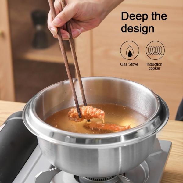 Multifunction Kitchen Cooking Food Pot 18/8 Stainless Steel Rice Pot Food Stock Pot With Glass Lid