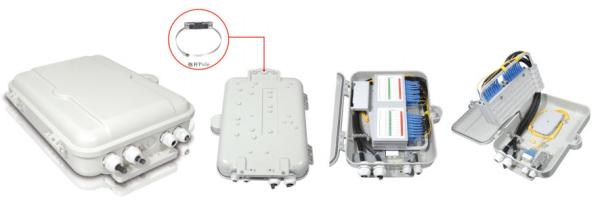 IP55 Waterproof Connector Plastic Fiber Distribution Box Wall / Pole Mounted