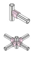 High Strength Aluminum Tubing Joint 90 Degree Elbow Connector Using Die Casting Technology