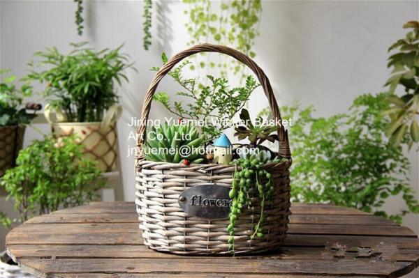 wicker basket manufacturer wicker garden basket willow plant baskets stock fast shipment