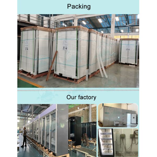 Supermarket Beverage Upright Showcase Chiller Soft Drink Cooler