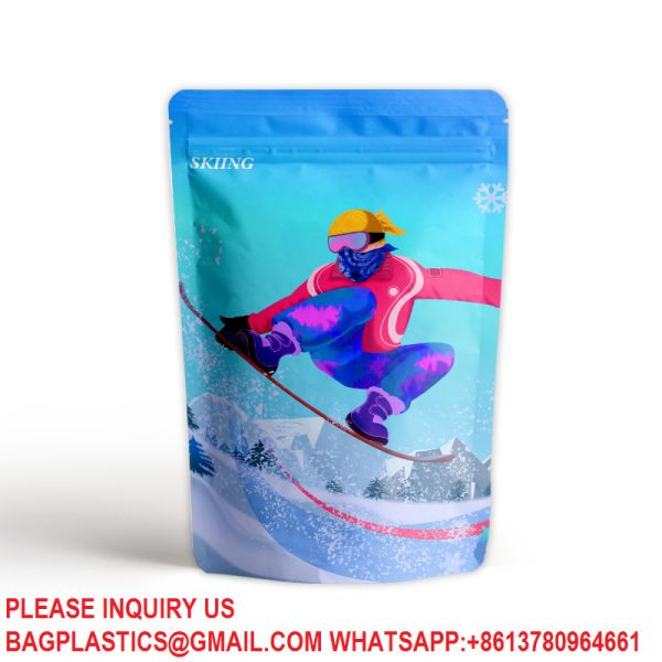 Opaque Foil Pouch Food Grade Bags For Long Shelf-Life Storage Resealable Standup Bags