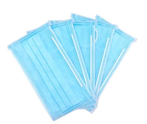 Soft Breathable 3 Ply Disposable Face Mask High Density Filter Layer Resistance Pollution
