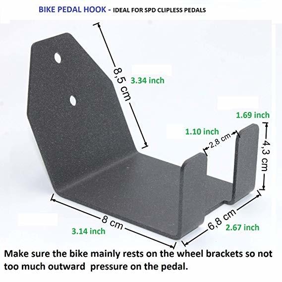 ISO9001 Rohs CE 16949 Red Hanging Up Bike Wheel Holder para uma bicicleta em armazenamento de ciclos