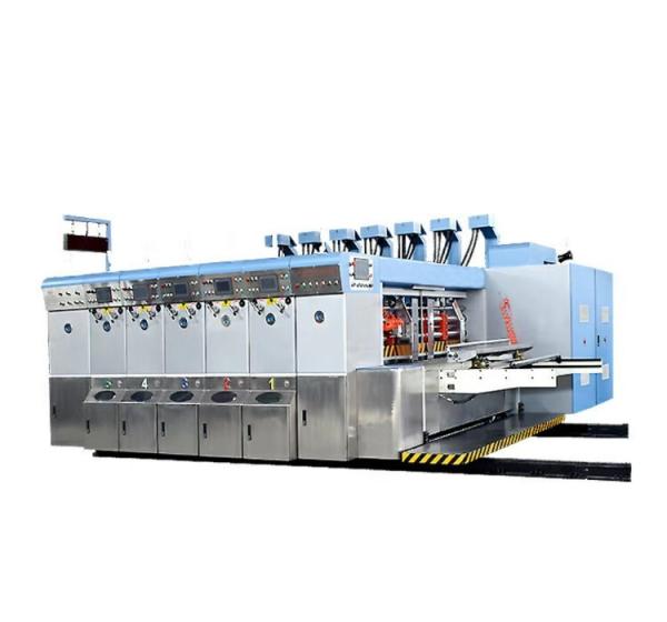 Flexo Printing Slotting Machine , Corrugated Box Die Cutting Machine Stable