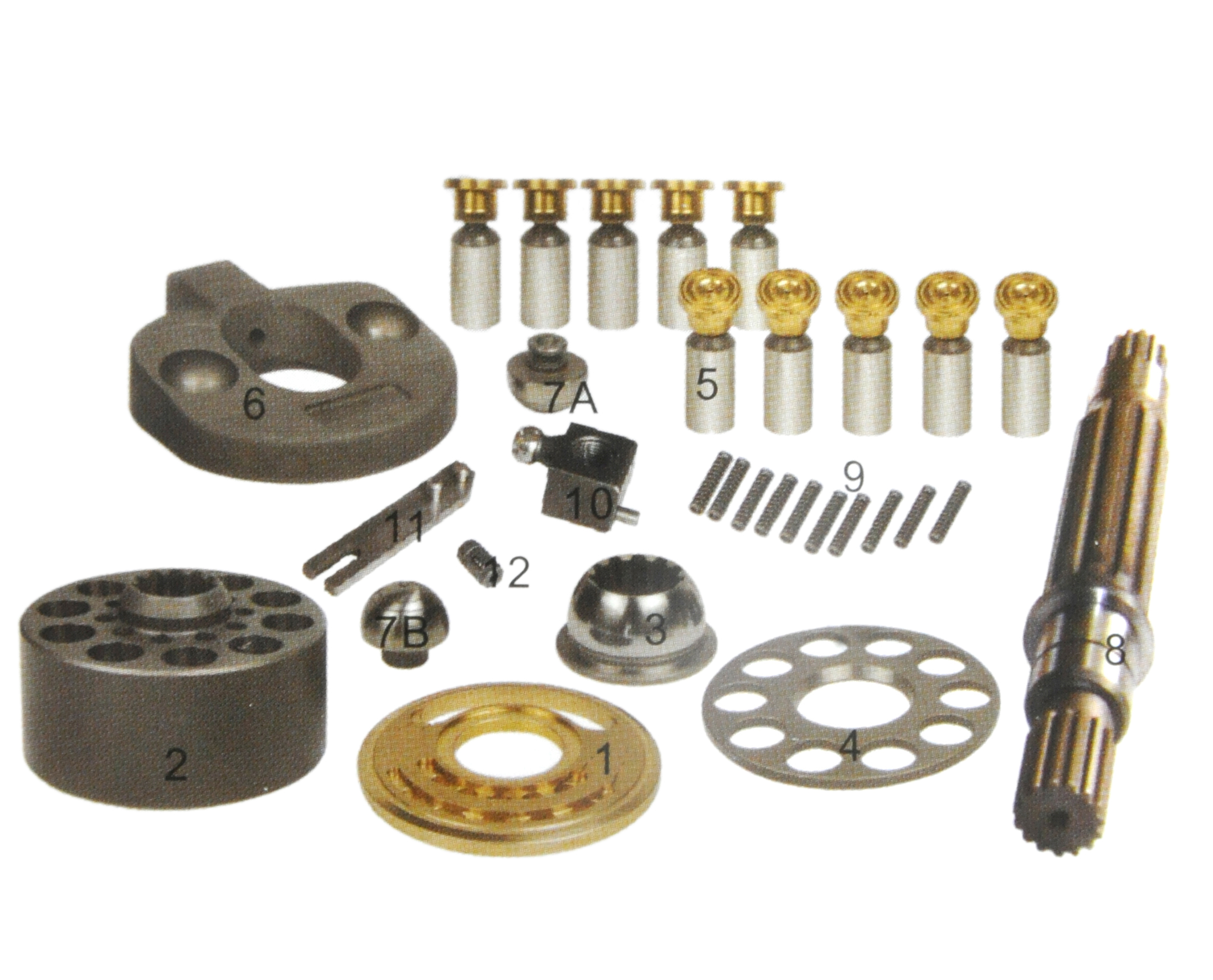 Hydraulic Spare Parts MAG85 SH260/265 SH135 SH130-5 E312B E120B SH145 For Construction Machiner