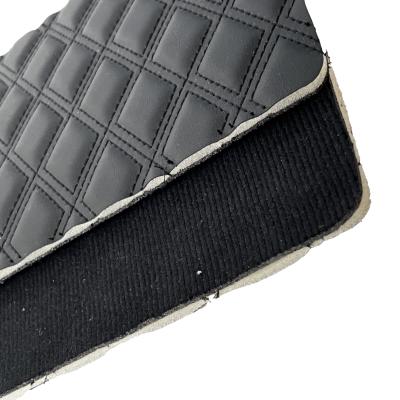 PU PVC Synthetic Leather Embroidery Xpe Foam Burr Backing For Car Floor Mat