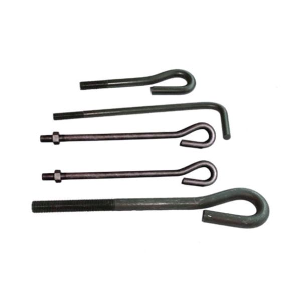 ボルトにグラウトを詰めるL字型基礎アンカー・ボルト