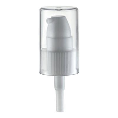 Bomba de tratamento de plástico de cobertura plana completa para cuidados com a pele Entrega rápida 18/410 Bomba de creme Spray
