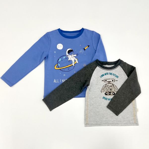 Combed Cotton Carton Print T-Shirts 100% Cotton Baby Styles Boys Clothing Toddler Shirts