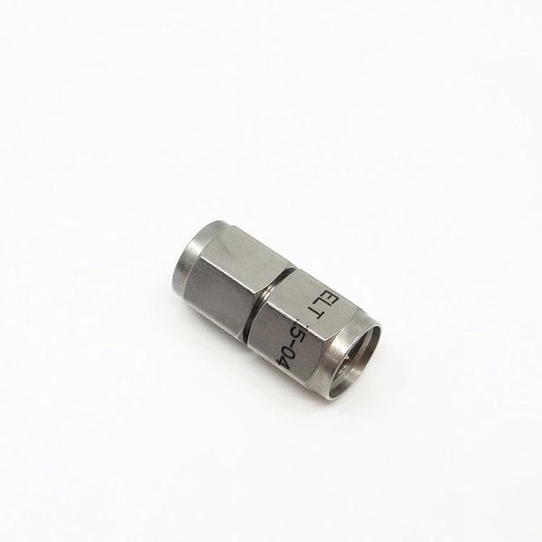 Nickel Plated 2.4mm Male to Male Straight Millimeter Wave Stainless Steel RF Adapter