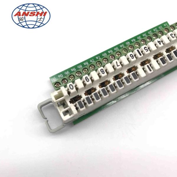 20 Pole Screw Terminal Block with 10 Pairs Krone Type PCB Type Disconnection or Switching Module LSA PLUS Krone