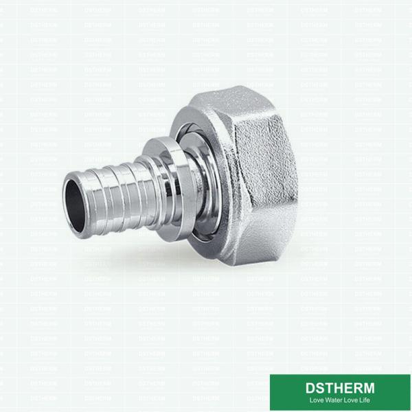 Customized Slide Male Threaded Coupling Brass Press Fittings Chrome Plated 1/2
