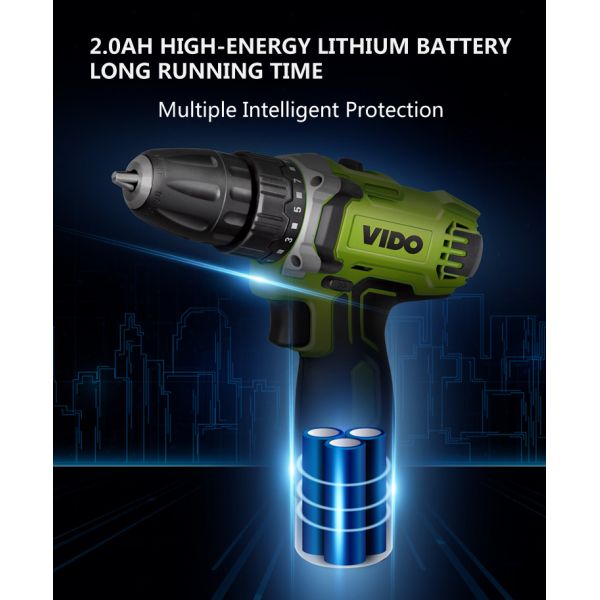 электрические инструменты сверла 2000mA 12V 25N.m бесшнуровые, мотор MABUCHI от Японии предлагают сильный источник питания.