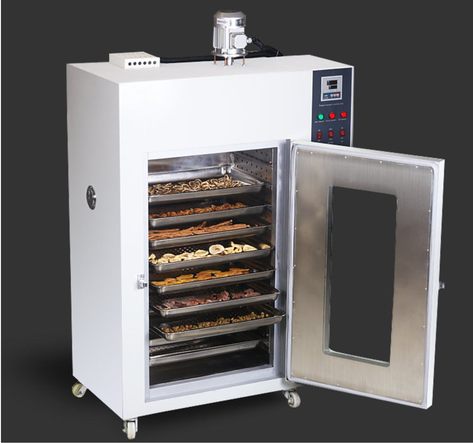 4-12KW High Power Industrial Drying Oven Forced Hot Air Circulation Tray Dryer Oven Machine