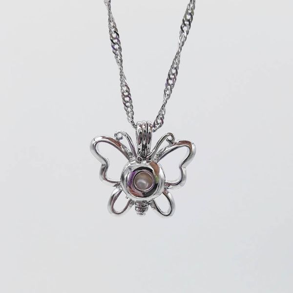 Fashion DIY Hollow Pearl Cage Pendant Jewelry Making Essential Oil Diffuser