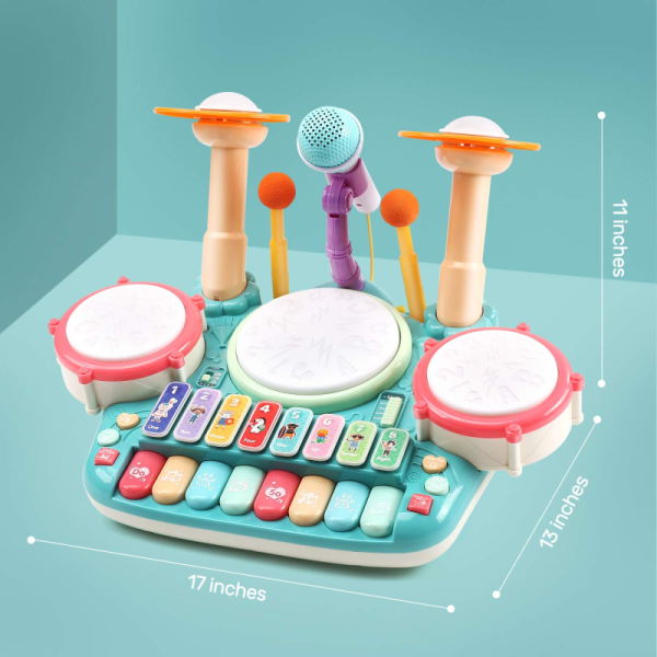 Age Range 2 to 4 Years Children's Toy Drums for Young Children's Musical Instruments