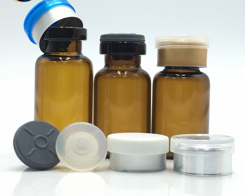 Vial de vidrio de 10 ml de color marrón claro Botellas de vidrio pequeñas para inyección de aceite líquido