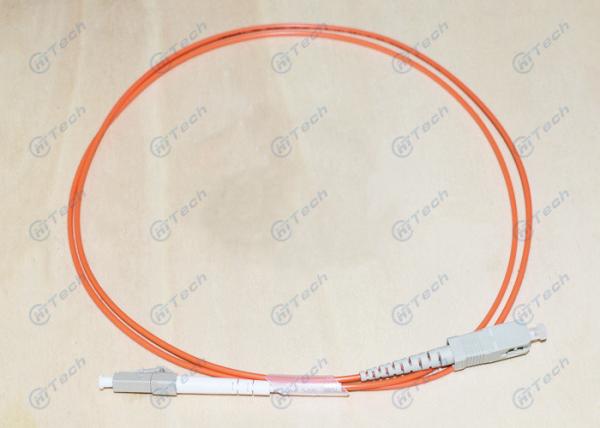 Zipcord 62.5/125μM Multimode Fiber Jumpers , SC To LC Fiber Patch Cord RoHS Approved