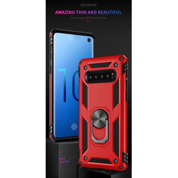 Fashion Sumsang S10 Iphone 7 Plus Cover With Ring Holder / Cell Phone Accessories