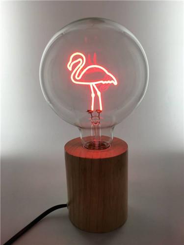 400lm Glass E27 G125 EMC Flamingo Decorative Filament Bulb Globe