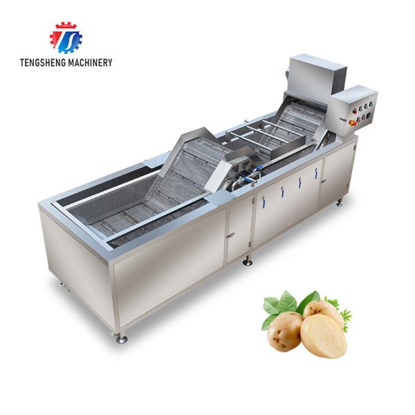 380V 3.5KW Stainless steel blanching machine bubble cleaning blanching equipment water bath spray equipment
