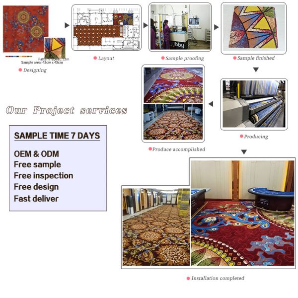 Nylon Print Sala Flooring for Banquet Halls in 5 Star Hotels at Affordable Prices