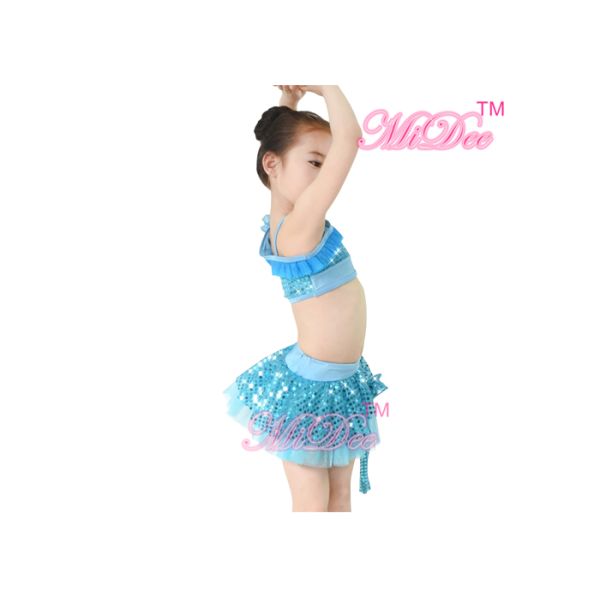 Sequins Ballet Tutu Dance Costumes Belly Two Piece Suit Belly Dance Costumes