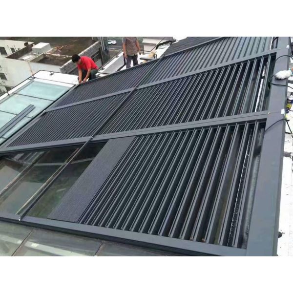 Внешние алюминиевые вентиляционные люверы Вертикальная алюминиевая люверная крыша