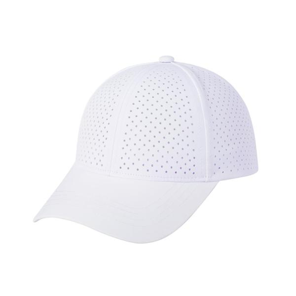 Wholesale Custom Laser Cut Hole Gorras 6 Panel Perforated Golf Hat Custom Logo Unisex Mesh Baseball Cap
