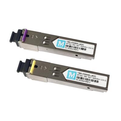 3.3V 155M BIDI 60km 1490nm/1550nmn SC Connector DDM WDM Simplex Optical Module Transceiver SFP Module with Network SDK