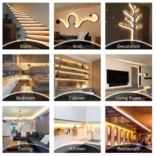 8mm 240leds 6500K Cold White SMD2835 Led Strip Light with Remote Control Switch Mode