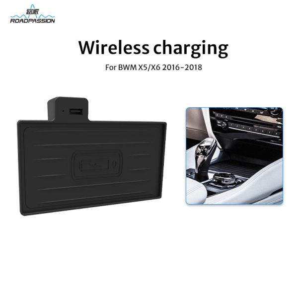 BMW X5 X6 15W X3 Wireless Phone Charger Pad For Car 18W PD Jack QC3.0 USB Jack