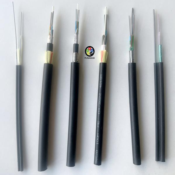 24 Hilos 48 Fo 72 96 144 Core Single / Double Sheath ADSS Outdoor Aerial All Dielectric Fiber Optical Cable Span 100m