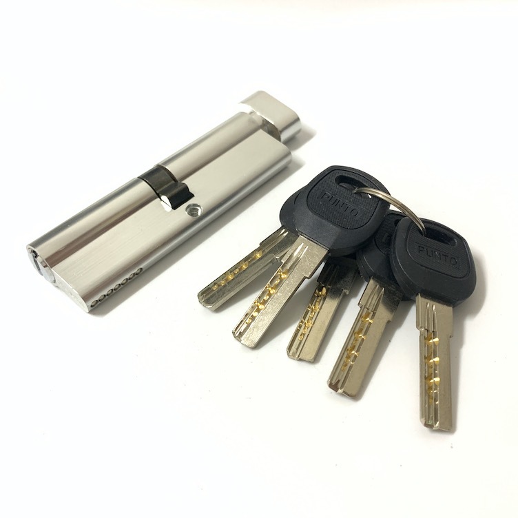 100mm Aluminum Brass Cylinder Customized Keyed Cylinder Lock
