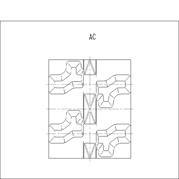Mini voies en caoutchouc d'excavatrice 150mm x 72mm 34 liens 3 noyaux en métal enroulés
