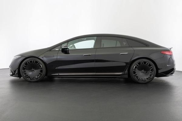 Pour Mercedes EQS Kit de carrosserie en fibres de carbone EQS Upgrade BS Style Kit de carrosserie en fibres de carbone à lèvres avant diffuseur de spoiler