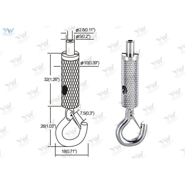 Латунные материальные воздушные судн привязывают Грипперс/собственную личность с