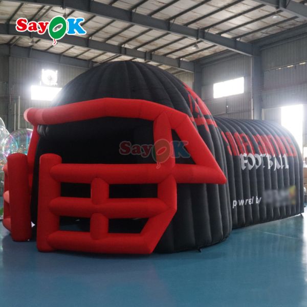 Customized Size Durable 210D Oxford Cloth Inflatable Football Helmet Tunnel Tent with Easy Setup